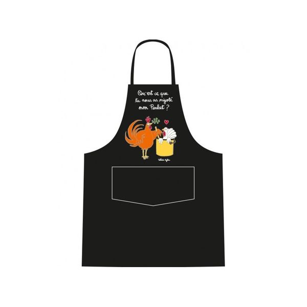Tablier adulte Qu’est-ce que tu nous as mijoté mon poulet ?